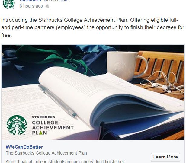 Starbucks College Achievement Plan