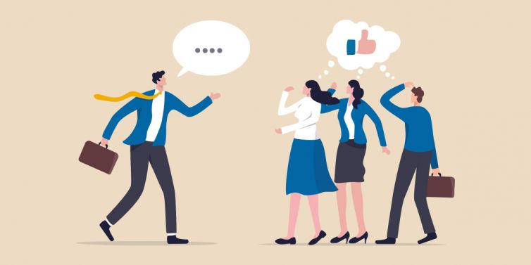 Employees getting engaged