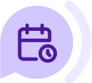 Purple calendar icon