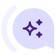 Purple sparkle magic icon