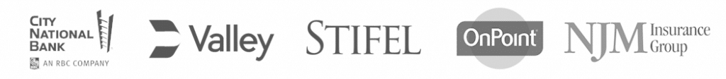 Trusted by financial services companies you know. Logos of our clients, including City National Bank, Valley National Bank, Stifel, and others.