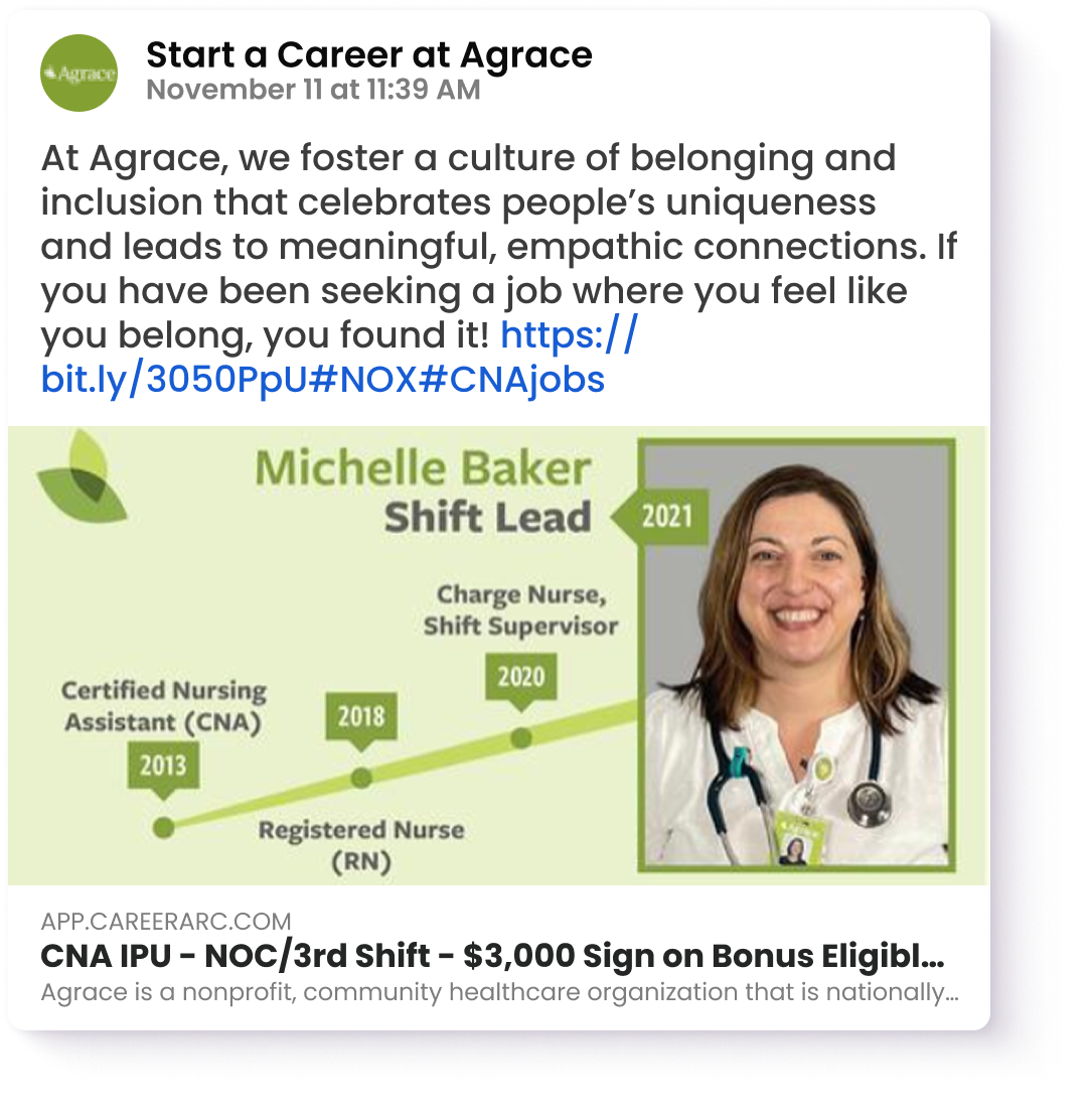 Start a Career at Agrace